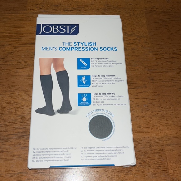 New Jobst medical Compression Stockings mens XL (15-20mmhg) knee ct - Picture 7 of 9